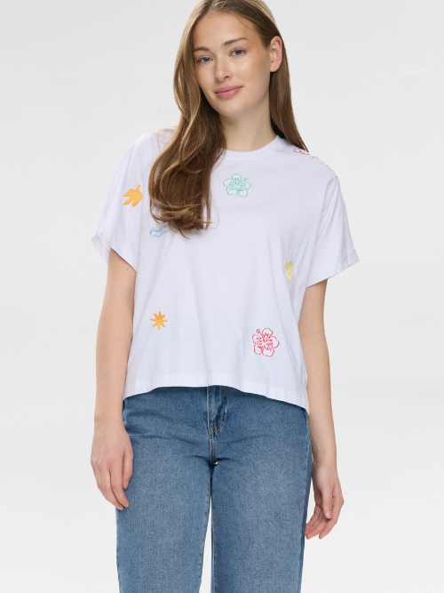 Seanne Oversize T-Shirt Bright White