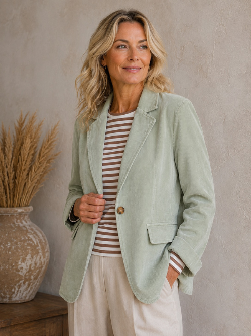 Patricia Blazer Salvie Fløjl