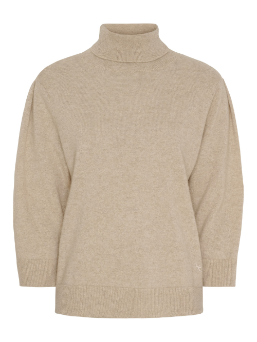 Marie Beige Meleret Pure Cashmere Pullover