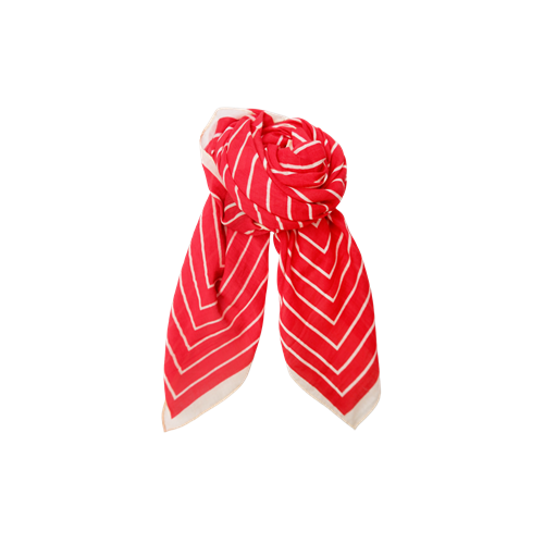 BC Alora Rød Strib Mini Tørklæde