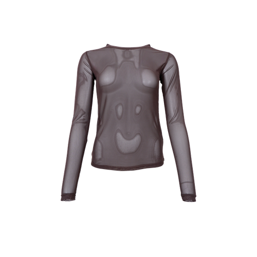 BC Annie Mesh Blouse Coffee