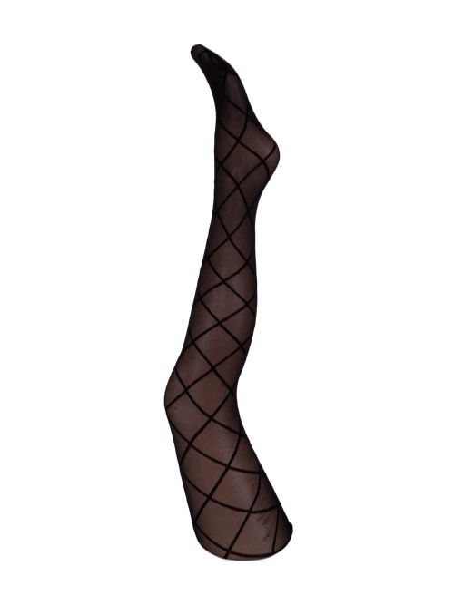 BC Argyle Jacquard Tight Black 30 Denier 