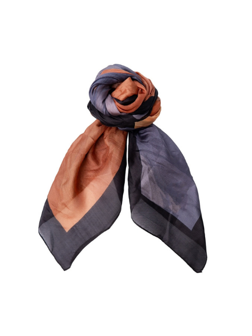 BC Crate Dark Grey Silk Scarf