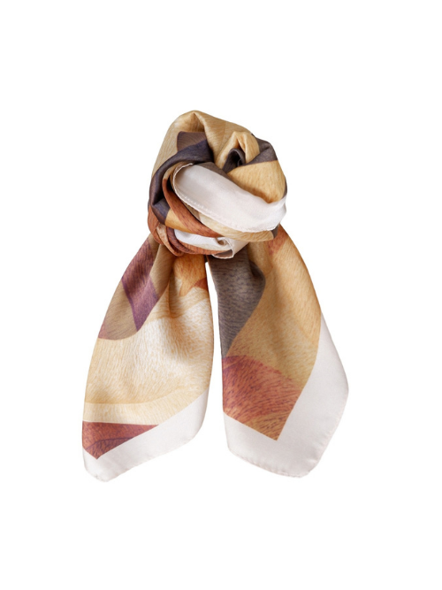 BC Julieta Camel Satin Scarf