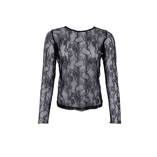 BC Lara Black Lace Blouse