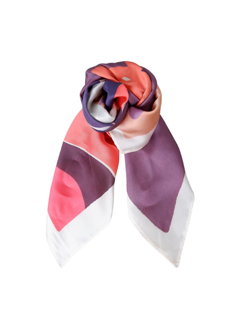 BC Lia Wine Satin Scarf