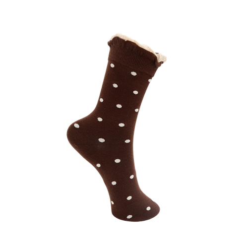 BC Lumina Coffee w. Dots Sock