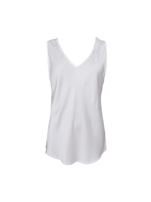 BC Mabel Off White Double V-Neck Top