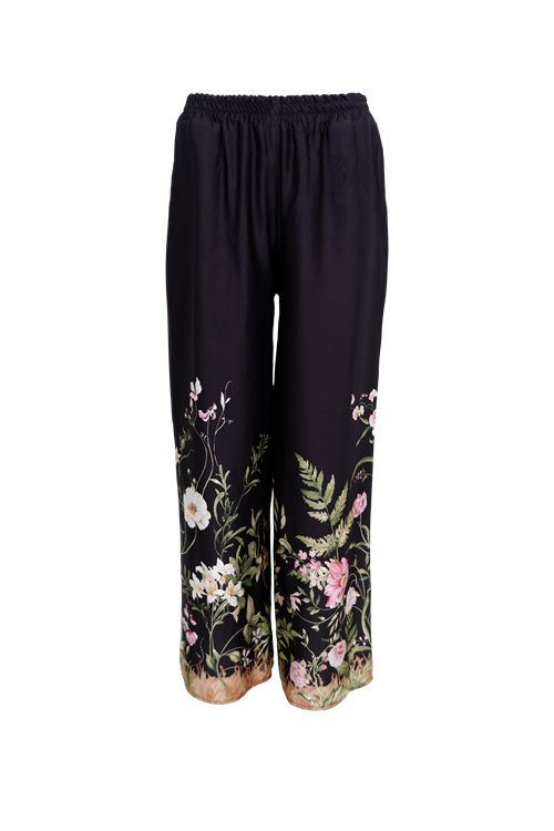 BC Zennia Black Flower Pant 