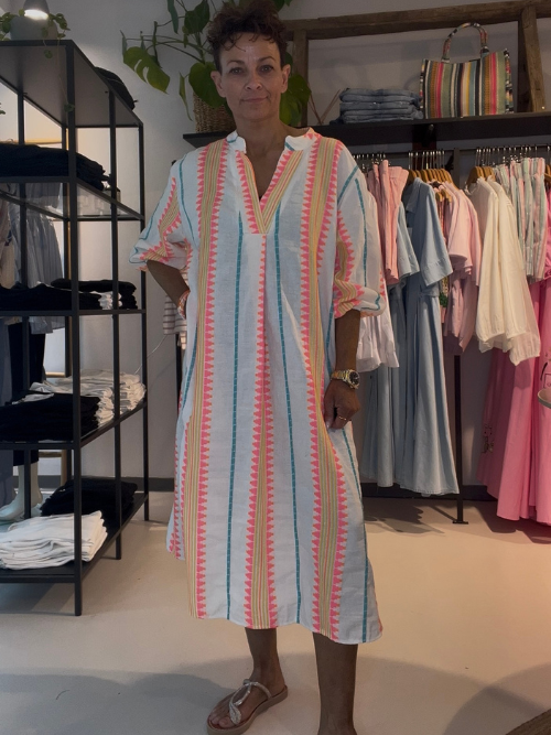 Boheme Dress Neon Orange