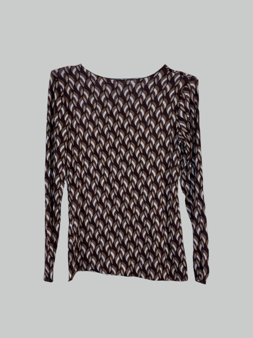 Assymetric Brun T-Shirt