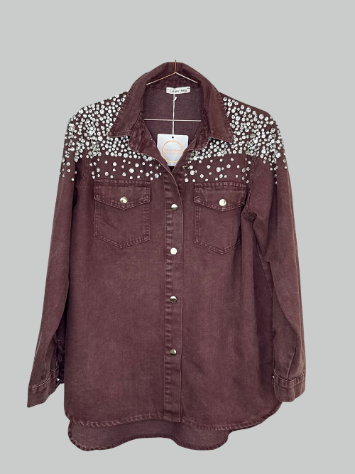 Bronce Shirt Bordeaux/Merlot Denim 