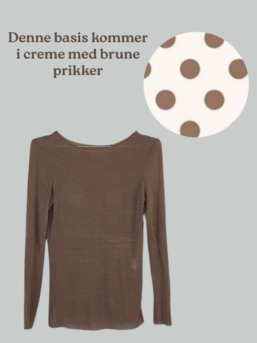 Cash Dot Creme / Brown T- Shirt