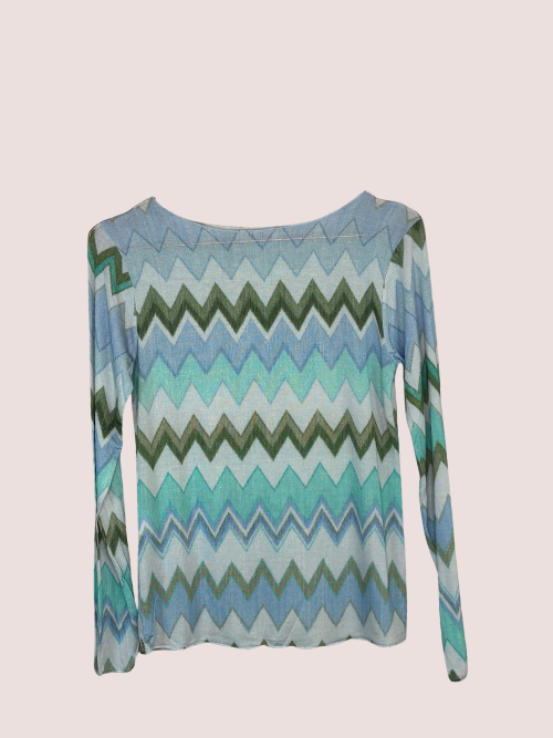 Cash Light Blue Zig Zag 