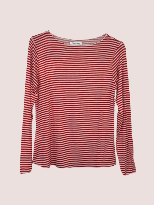 Cash Red Stripe T- Shirt