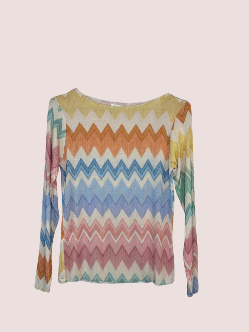 Cash Rosa Zig Zag T-Shirt