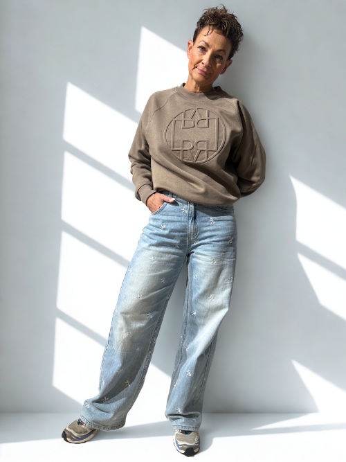 Eaton Denim Jeans m. Sløjfer