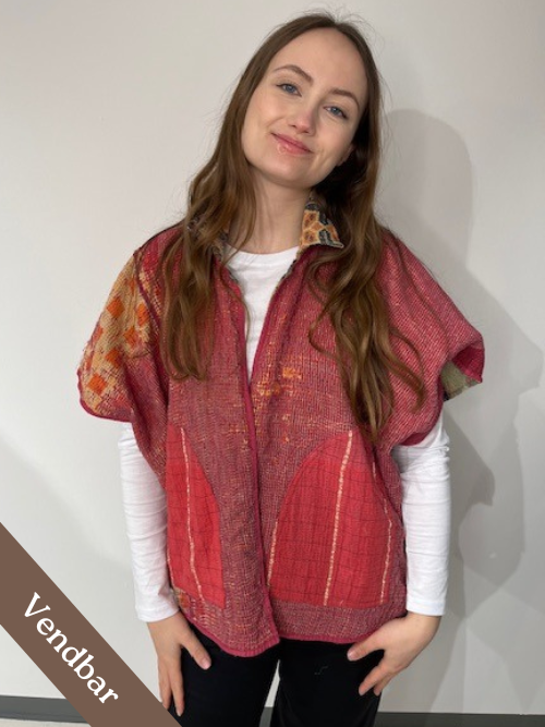 Vendbar Kantha Cape Jakke