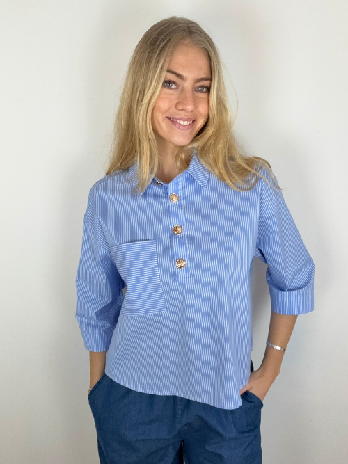Alice Shirt Blue Stripe