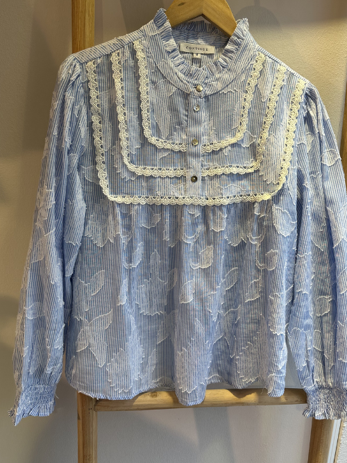 Isabella Blue Stripe Shirt