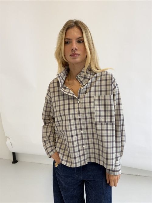 Jessie Check Blue Shirt