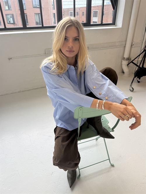 Klara Blue Stripe Shirt