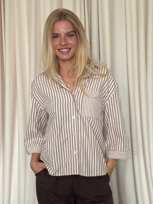 Mili Shirt Brown Stripe