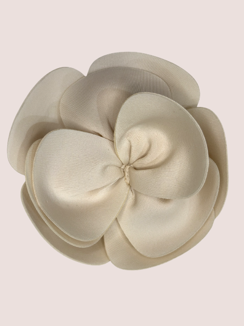 Stor Offwhite Rose Broche