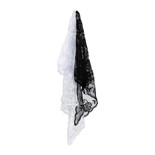 Lace Scarfs 2 Stk Mix Sort og Hvid