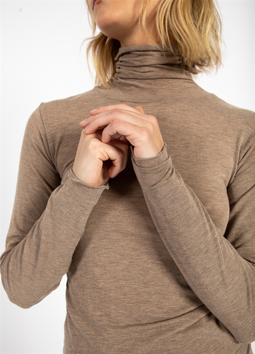 Lana Hazel Melange Turtleneck