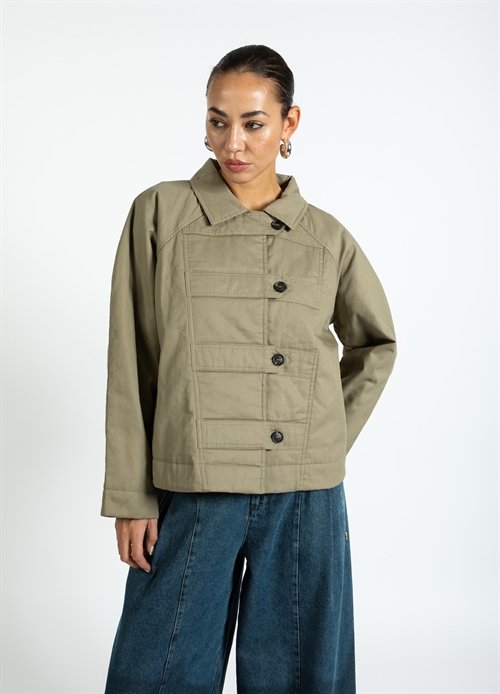 Padded Military Jacket Hunter Green