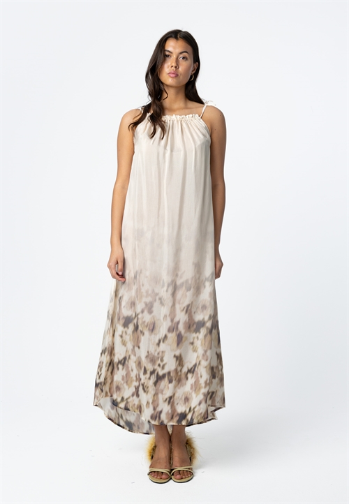 Ruffle Dress in Floral Border Print