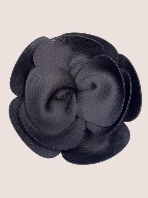 Stor Sort Rose Broche