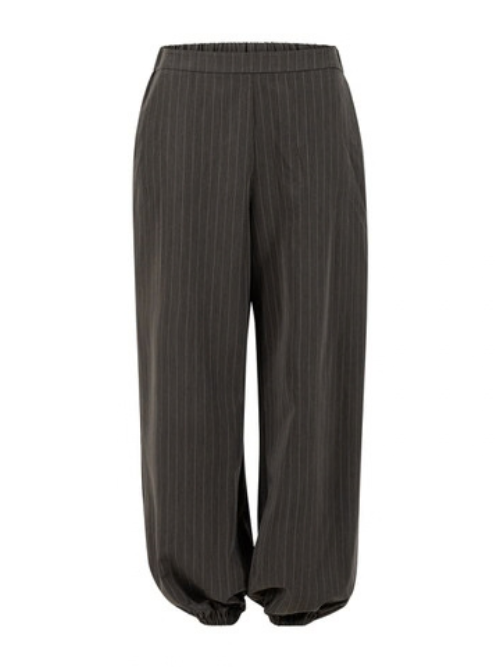 Striped Ballon Pants Grey Pinstripe