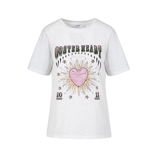 Tee w. Coster Pink Heart