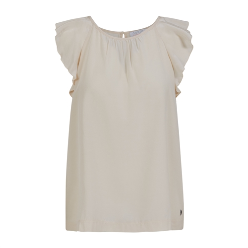 Top W. Ruffle Sleeves Creme