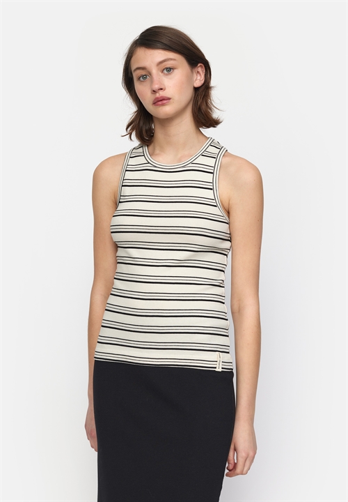 Blossom Black Stripe Tank Top GOTS