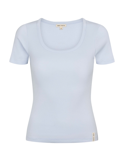 Blossom Wide O-Neck Top Halogen Blue