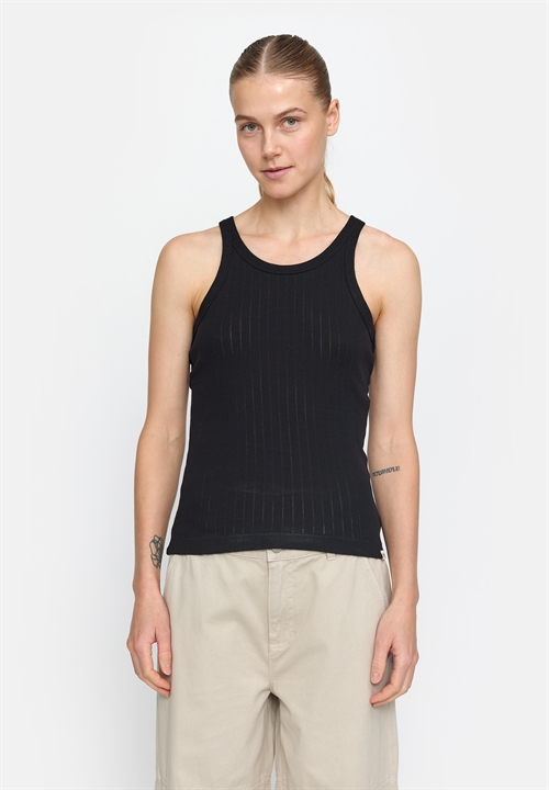 Ella Black Tank Top GOTS