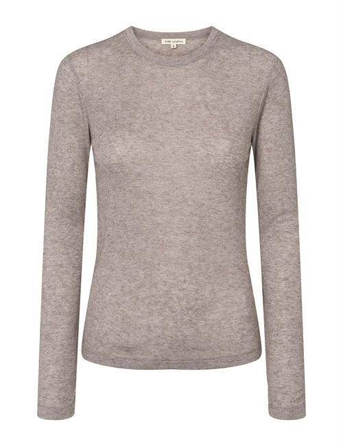 Ellia Long Sleeve Top Brownie Melange