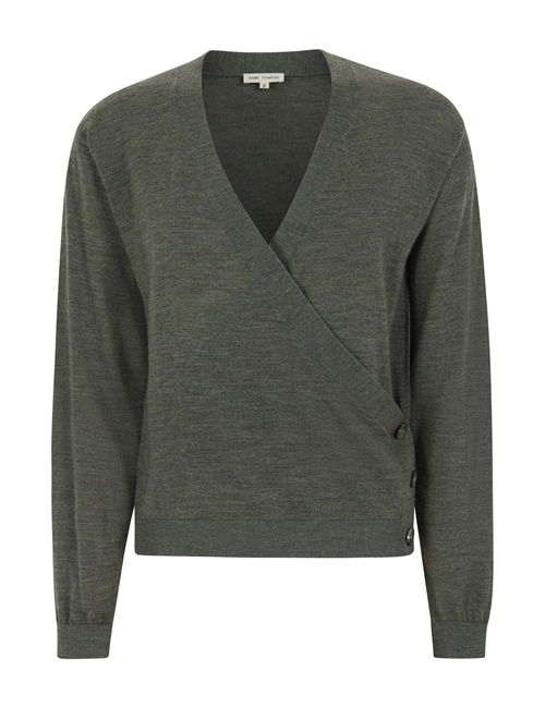 Jill Knit Wrap Top Forest Night