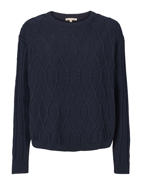 Simone O-neck Knit Dark Sapphire