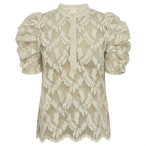 Ann Go Creme Blouse