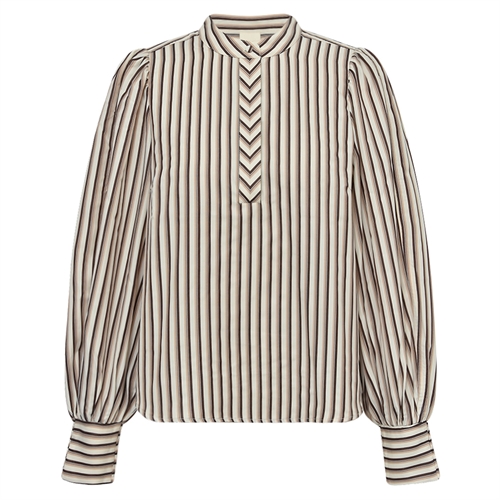 AnnemaiGO Blouse Brown Stripes