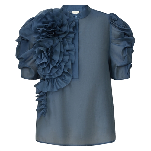 AnnsofiGO Blouse Dusty Blue