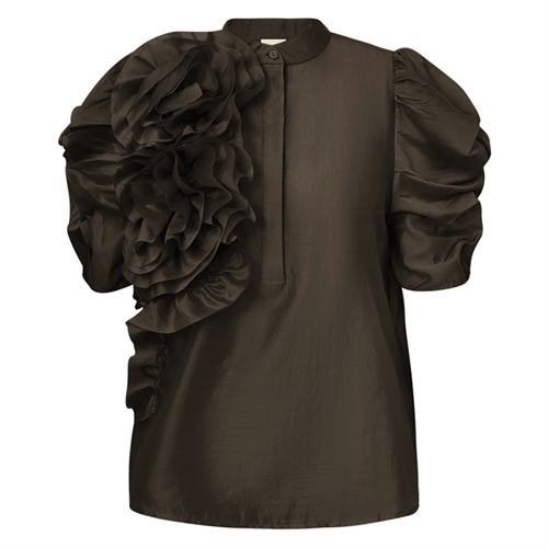 AnnsofiGo Blouse Coffee
