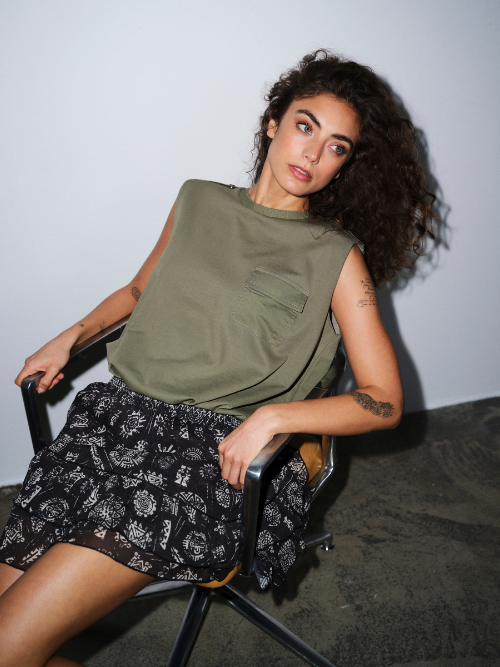 LuanaGo Tee Dusty Green