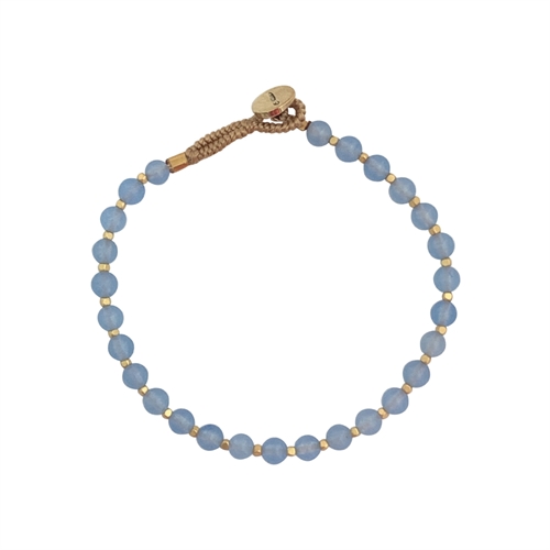 Bo Round Blue Chalcedony BO21