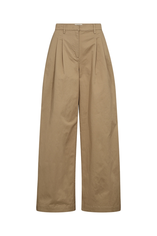 Katee Mens Pleat Pants Warm Beige