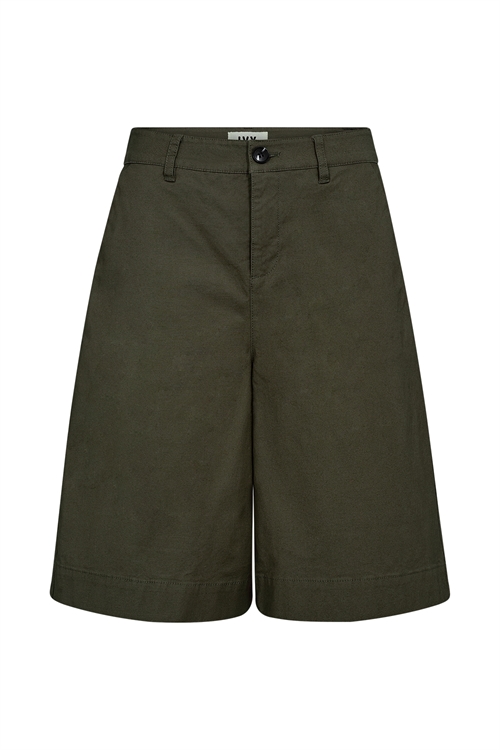 Katee Wide Shorts Olive